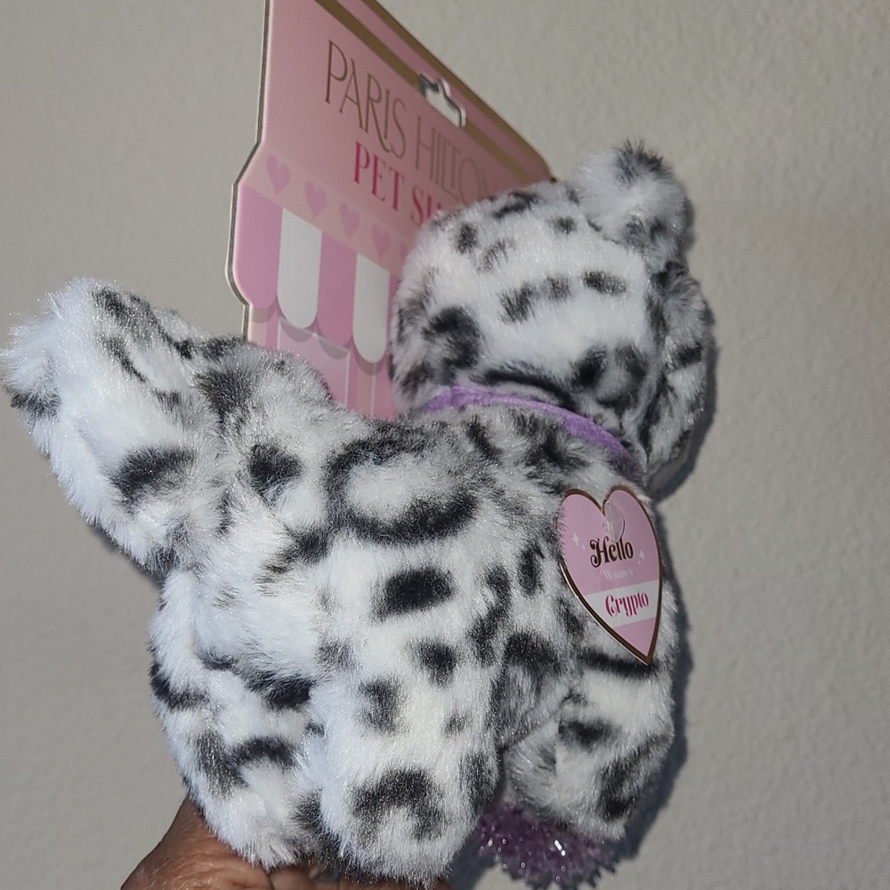 PARIS HILTON Plush Zebra Toy with Purple Bone - Picture 8 of 9
